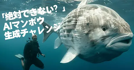 生成AIでマンボウを悠々と泳がせたかったのに…！